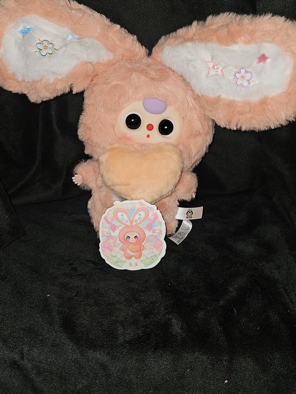 NWT BABY THREE RABBIT TOWN  Doll with Heart Accessory